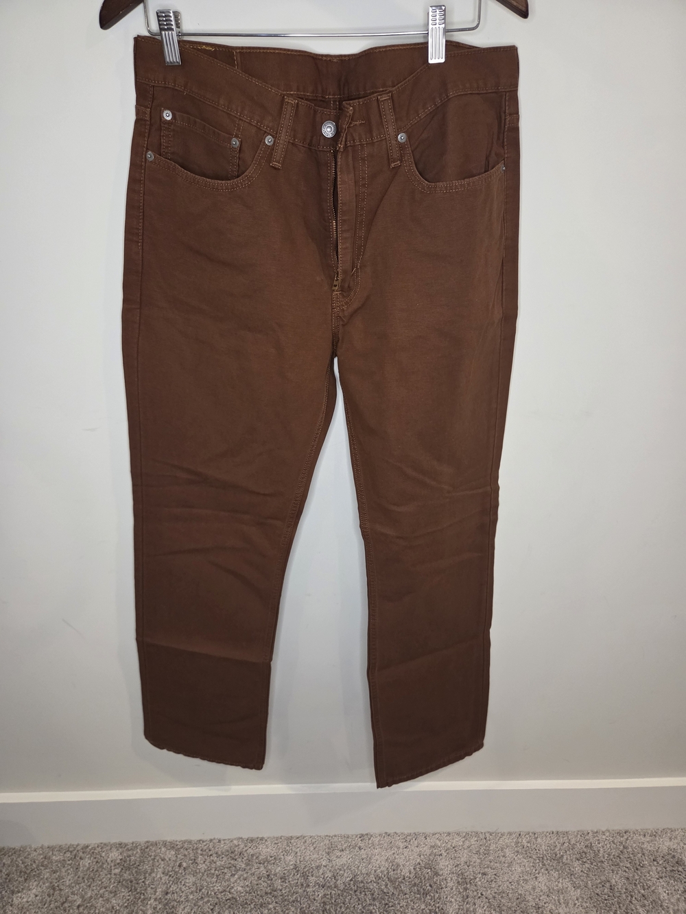 Men's Straight-Leg Jeans in Brown